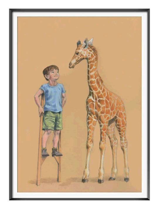 framed-giraffe